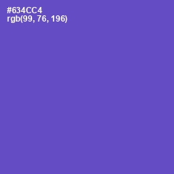 #634CC4 - Fuchsia Blue Color Image