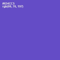 #634CC5 - Fuchsia Blue Color Image