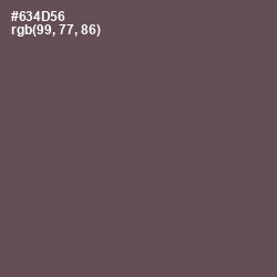 #634D56 - Eggplant Color Image