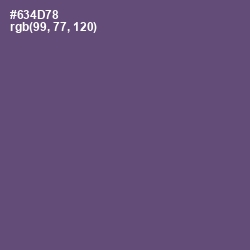 #634D78 - Smoky Color Image