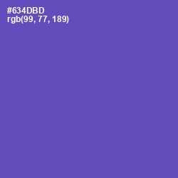 #634DBD - Blue Violet Color Image