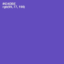 #634DBE - Blue Violet Color Image