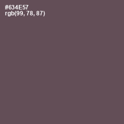 #634E57 - Eggplant Color Image