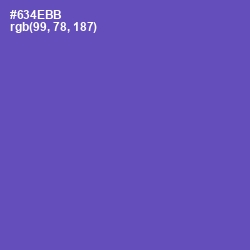 #634EBB - Blue Violet Color Image