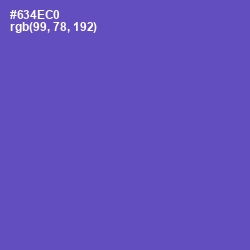 #634EC0 - Fuchsia Blue Color Image