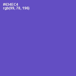 #634EC4 - Fuchsia Blue Color Image