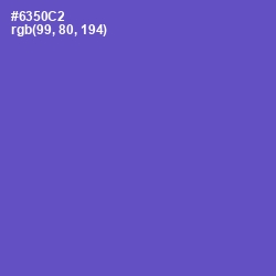 #6350C2 - Fuchsia Blue Color Image