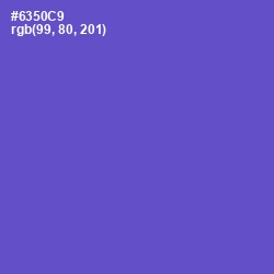 #6350C9 - Fuchsia Blue Color Image