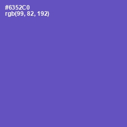 #6352C0 - Fuchsia Blue Color Image