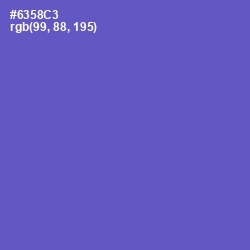 #6358C3 - Fuchsia Blue Color Image
