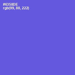 #6358DE - Fuchsia Blue Color Image