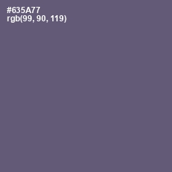#635A77 - Smoky Color Image