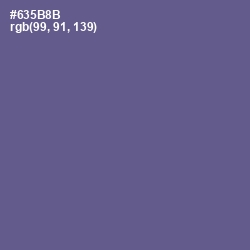 #635B8B - Butterfly Bush Color Image