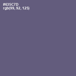 #635C7D - Smoky Color Image