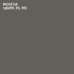 #635F5A - Zambezi Color Image