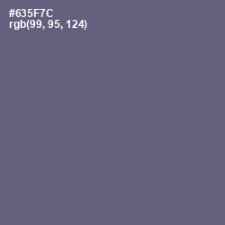 #635F7C - Smoky Color Image