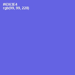 #6363E4 - Royal Blue Color Image
