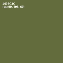 #636C3C - Yellow Metal Color Image