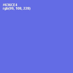 #636CE4 - Moody Blue Color Image