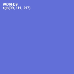 #636FD9 - Blue Marguerite Color Image