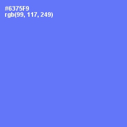 #6375F9 - Royal Blue Color Image