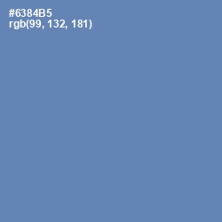 #6384B5 - Bermuda Gray Color Image