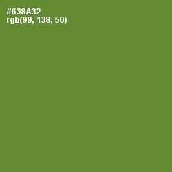 #638A32 - Olive Drab Color Image