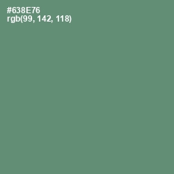 #638E76 - Viridian Green Color Image