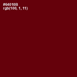 #64010B - Rosewood Color Image
