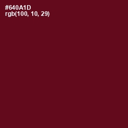 #640A1D - Dark Tan Color Image