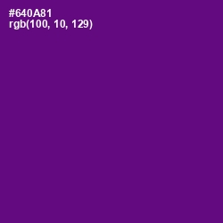 #640A81 - Purple Color Image