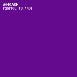 #640A8F - Purple Color Image