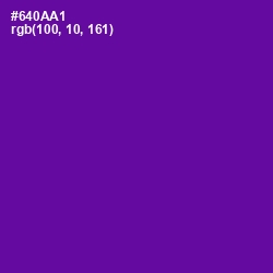 #640AA1 - Purple Color Image