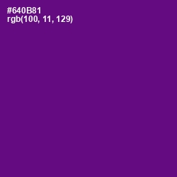 #640B81 - Purple Color Image