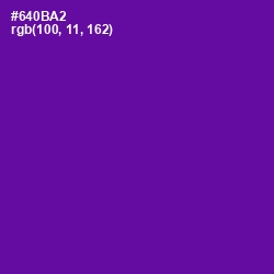 #640BA2 - Purple Color Image