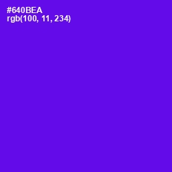 #640BEA - Purple Heart Color Image