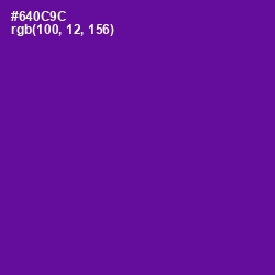 #640C9C - Purple Color Image