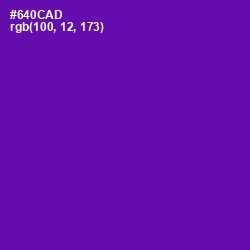 #640CAD - Purple Color Image