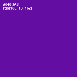 #640DA2 - Purple Color Image