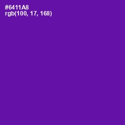 #6411A8 - Purple Color Image