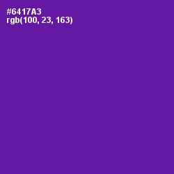 #6417A3 - Purple Color Image