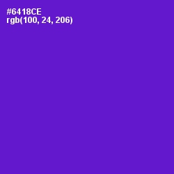 #6418CE - Purple Heart Color Image