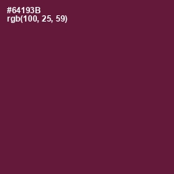 #64193B - Tyrian Purple Color Image