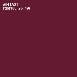 #641A31 - Black Rose Color Image