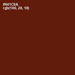 #641C0A - Cherrywood Color Image