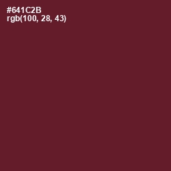 #641C2B - Black Rose Color Image