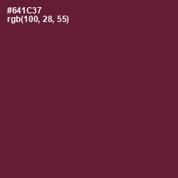 #641C37 - Tyrian Purple Color Image