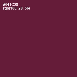#641C38 - Tyrian Purple Color Image