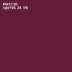 #641C3B - Tyrian Purple Color Image