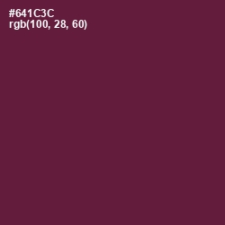 #641C3C - Tyrian Purple Color Image